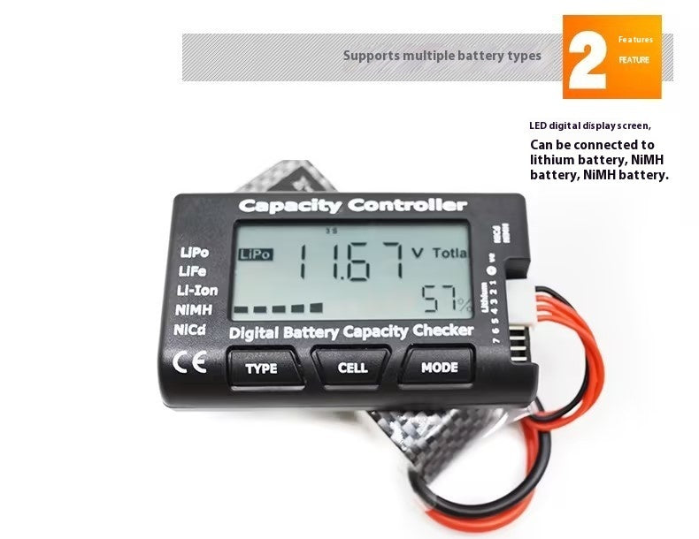 Indicateur batterie professionnel Cellmeter7 tension totale par cellule RC camping-car